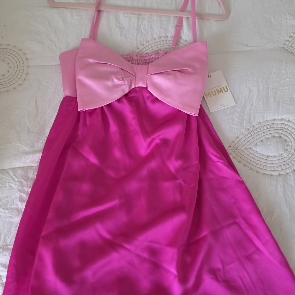 Gorgeous Pink Dress with Bow Medium Valentines Day Dress!